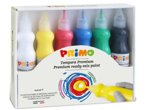 [90078594 1058360] Primo Temperafarben Premium 6 x 75 ml
