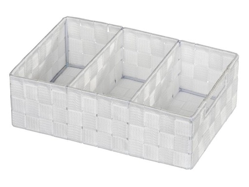 [90079038 745230] Wenko Aufbewahrungskorb Adria 32 x 21 x 10 cm, Weiss
