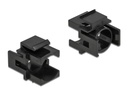 Delock Keystone-Modul 12.5 mm Durchführung, schwarz 4er-Pack