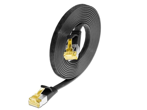 [90079081 823121] SLIM Slimpatchkabel  Cat 6A, U/FTP, 0.1 m, Schwarz