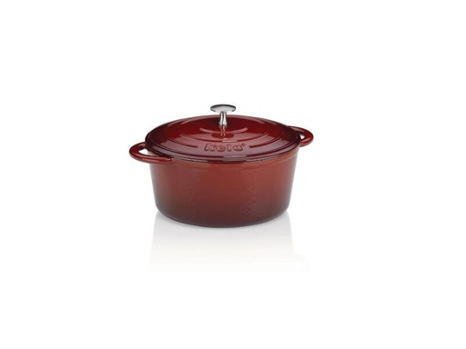 [90079136 566130] Kela Bräter Calido rund 24 cm, Rot