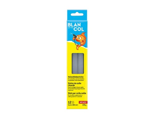[90079230 1033442] Blancol Klebestick-Set Hot Melt 12 Stück, Transparent