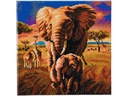 CRAFT Buddy Bastelset Crystal Art Kit Savannah Elephant 30 x 30 cm