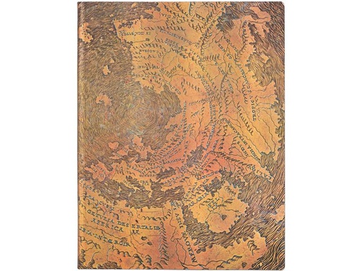 [90079442 1122221] Paperblanks Notizbuch Hunt-Lenox-Globus 18 x 23 cm, Liniert, Braun