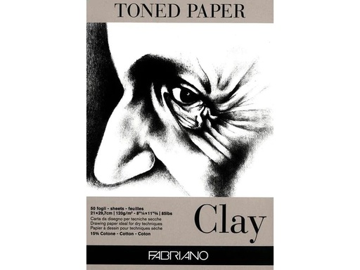 [90007973 1116214] Fabriano Zeichenblock Toned Clay A4, 50 Blatt