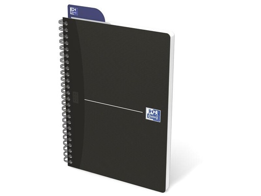 [90007976 1108932] Oxford Notizheft Essentials Spiralbuch, A5, Liniert, Schwarz