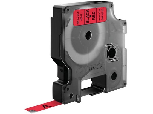 [90080031 80532] DYMO Beschriftungsband D1 Schwarz auf Rot