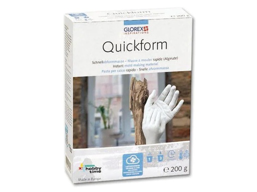[90080340 742698] Glorex Abformmasse Quickform Weiss