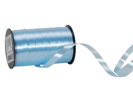 [90080532 1122396] Spyk Geschenkband Poly Glatt 7 mm x 20 m, Hellblau