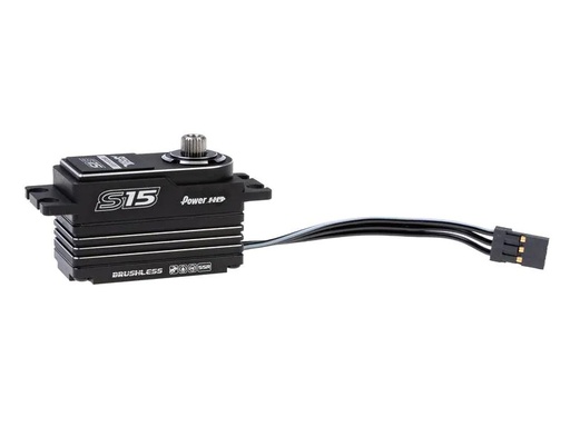[90080714 1146607] PowerHD Low Profile Servo S15 Silver Digital HV Brushless