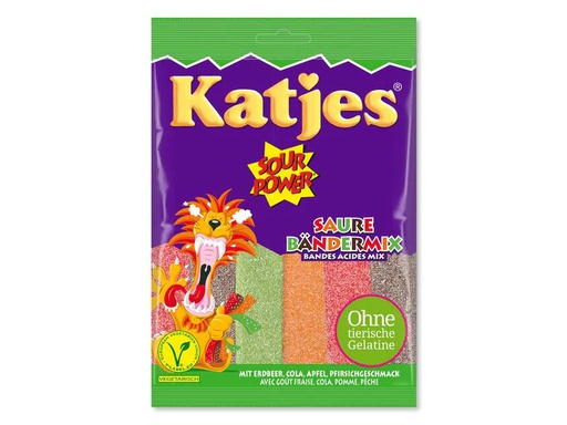 [90080739 1137251] Katjes Sour Power Bänder Mix 200 g