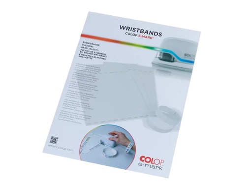 [90080946 1106617] Colop Bastband e-mark Create Wristbands, 19 x 250 mm