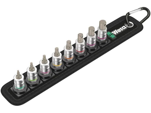 [90081201 769981] Wera Stecknuss-Set Belt A 2 1/4 8-teilig