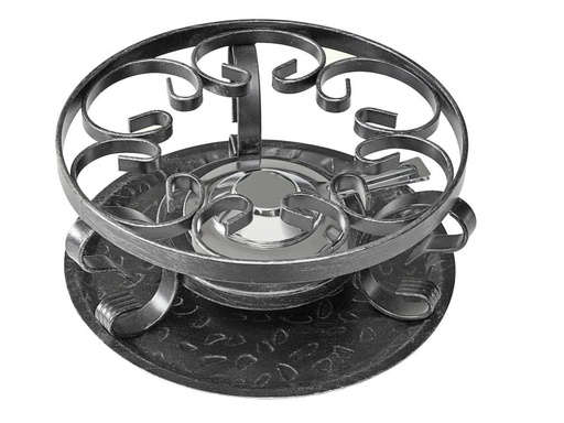 [90081345 502399] Heidi Cheese Line Fondue-Rechaud Forge Schwarz
