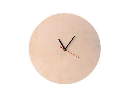 [90081400 574006] Glorex Holzartikel Ø 30 cm Uhr