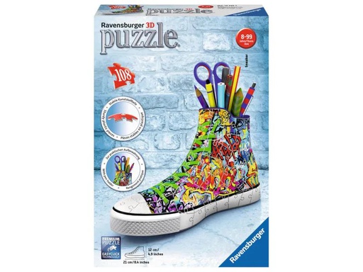 [90081423 640835] Ravensburger 3D Puzzle Sneaker Graffiti