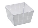 Wenko Aufbewahrungskorb Adria Mini Square 14 x 14 x 9 cm, Weiss