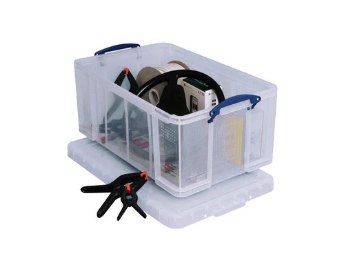 [90081561 291379] Really Useful Box Aufbewahrungsbox 64 Liter Transparent