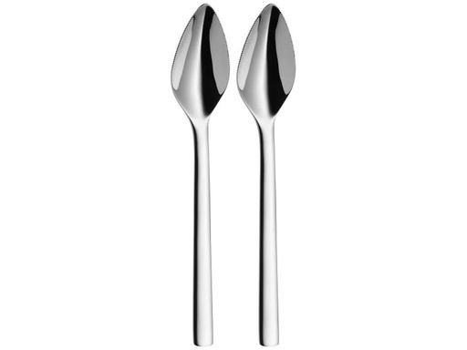 [90081562 496470] WMF Grapefruitlöffel Nuova 2 Stück, Silber