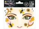 Herma Stickers Tattoos Face Art Honey Bee, 1 Stück