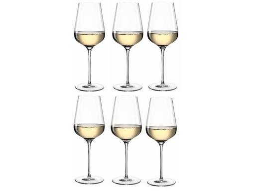 [90000793 1189216] Leonardo Weissweinglas Brunelli 470 ml, 6 Stück, Transparent