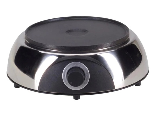 [90081798 475644] Nouvel Fondue-Rechaud Inox Electro Schwarz/Silber