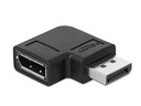 Delock Adapter DisplayPort - DisplayPort, 8K/60Hz rechts gewinkelt