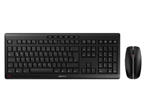 [90081862 1169394] Cherry Tastatur-Maus-Set STREAM CH-Layout Schwarz