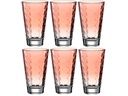 Leonardo Trinkglas Optic Pastell 300 ml, 6 Stück, Rot