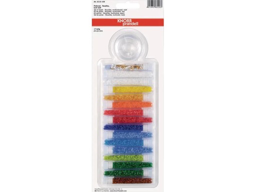 [90082144 805743] Knorr Prandell Perlen-Set Rocailles  17-teilig, Matt