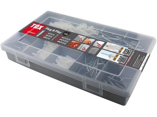 [90082151 1073146] Tox-Dübel Dübel Sortiment Plug &amp; Play 320 Stück
