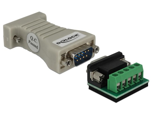 [90082230 867660] Delock Steckverbinder RS232 - RS422/485 Terminal Block, ESD-Schutz