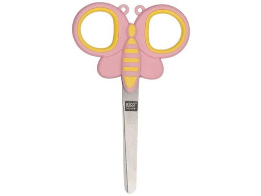 [90082261 1167154] Rico Design Kinderschere Schmetterling 11 cm, Metall, Universal
