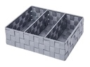 Wenko Aufbewahrungskorb Adria 32 x 21 x 10 cm, Grau