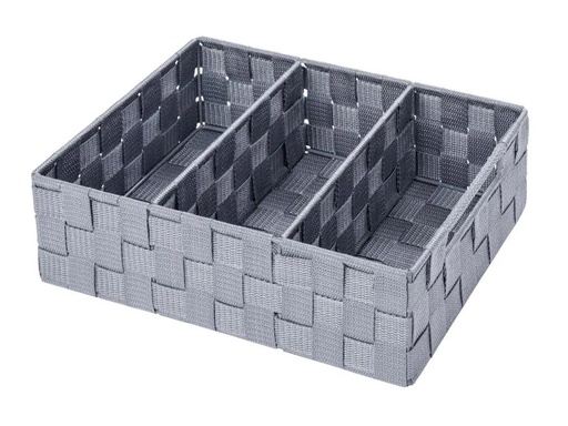 [90082439 745231] Wenko Aufbewahrungskorb Adria 32 x 21 x 10 cm, Grau