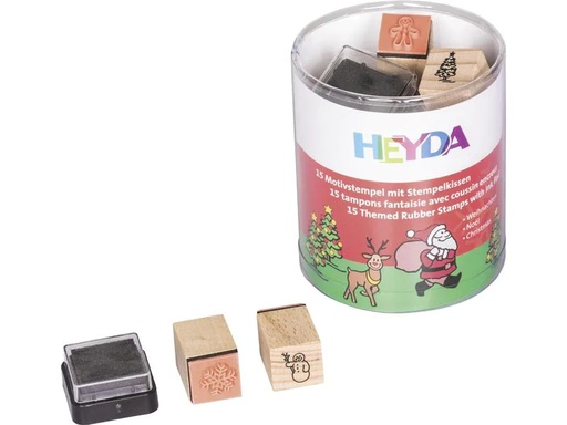 [90008240 1101790] Heyda Stempel Set Weihnachten