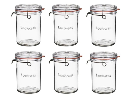 [90083047 577569] Luigi Bormioli Einmachglas 1000 ml, 6 Stück 