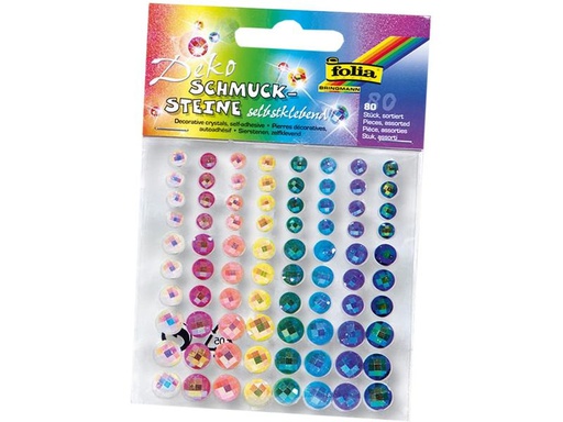 [90083199 599763] Folia Schmucksteine Iridescent Rainbow 80 Stück