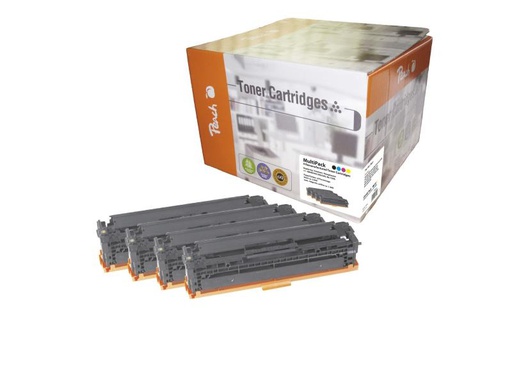 [90083711 270074] Peach Tonerset HP Nr. 125A (CB540-4) BK, C, M, Y