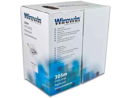 [90083770 203373] Wirewin Rangierkabel VKBOX KAT5E PATCH Cat 5e, F/UTP, 305 m, Grau