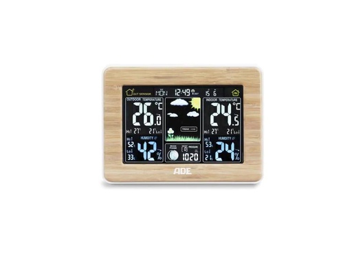 [90083801 587195] ADE Wetterstation WS1703 Bambus