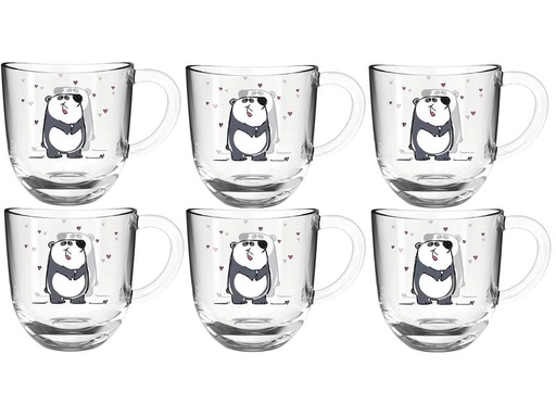 [90000815 1189203] Leonardo Kindertasse Bambini Panda, 6 Stück