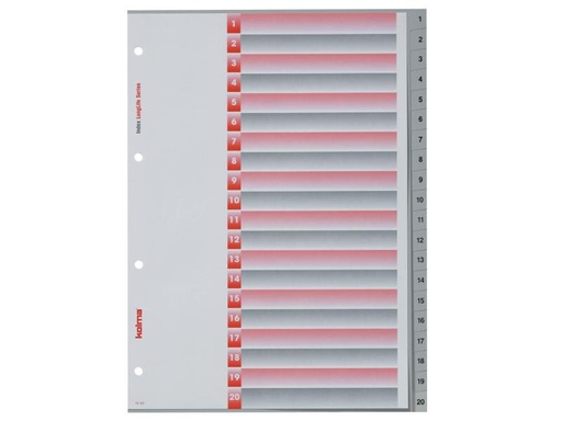[90083975 830691] Kolma Register A4 LongLife 1-20