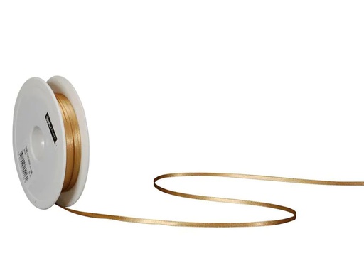[90084084 1122504] Spyk Satinband 3 mm x 50 m, Gold