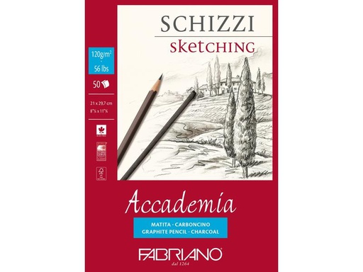 [90084106 1116225] Fabriano Zeichenblock Sketching A4, 50 Blatt