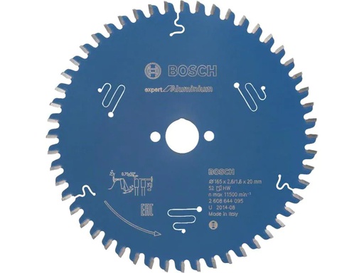 [90084311 916751] Bosch Professional Kreissägeblatt 165 x 20 x 2.6 mm Expert für Aluminium