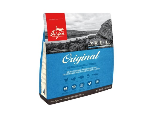 [90084665 1024535] Orijen Trockenfutter Dog Original mit Geflügel &amp; Fisch, 2 kg