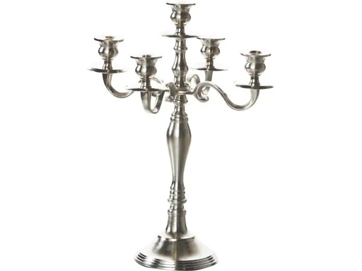 [90084975 936172] balthasar Kerzenständer Silber, 31 x 40 cm