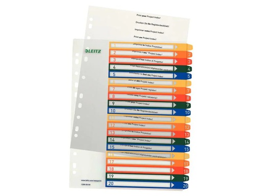 [90085042 627501] Leitz Register A4 1-20