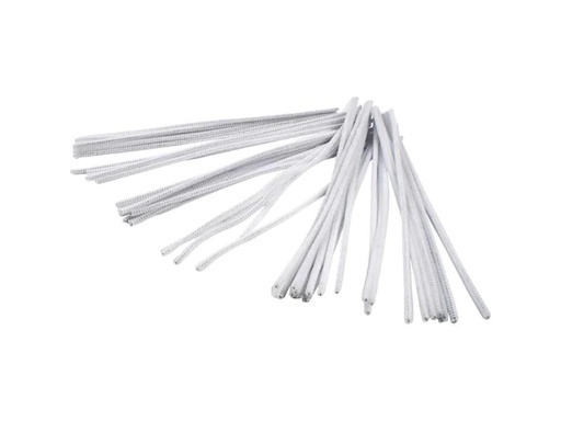 [90085094 1007149] Creativ Company Chenilledraht 6 mm 50 Stück, Weiss
